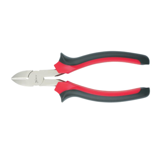 ALICATE CORTE DIAGONAL NICKEL 7 POL., 180 MM, NIQUELADO, CABO DUPLA INJECAO, 1 PC//MTX