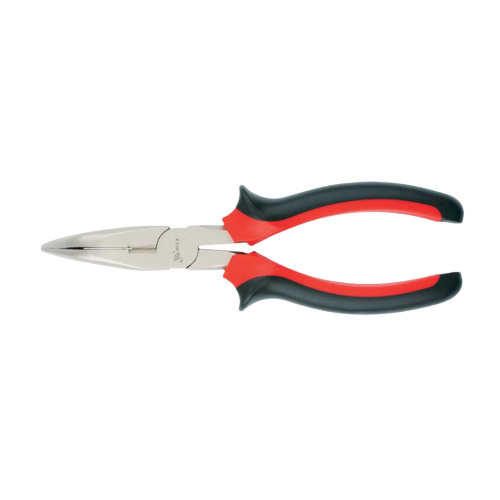 ALICATE BICO MEIA CANA CURVO NICKEL 7 POL. 180 MM NIQUELADO CABO DUPLA INJECAO