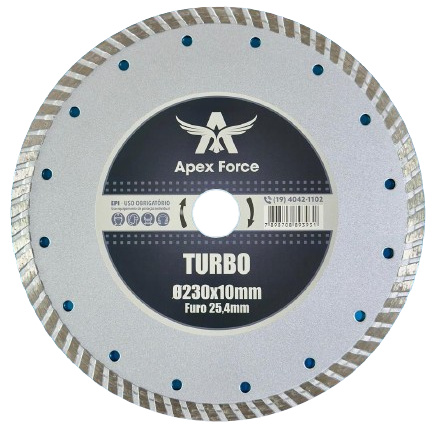 DISCO DIAM. TURBO 9 230MMxF25,4 - APEX FORCE