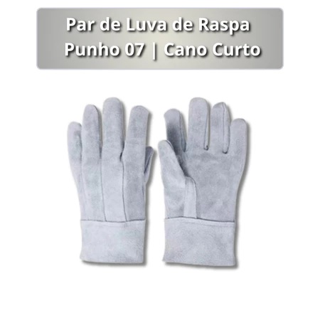 LUVA DE RASPA P.07CM EMB/10 - Imagem 2