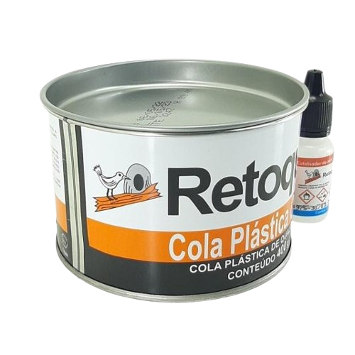 MASSA PLASTICA CINZA 400 GR C/CATALISADOR EMB/12