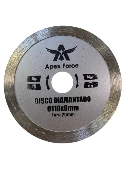 DISCO DIAMANTADO CONTINUO LISO 4.3/8 X 110MM APEX FORCE
