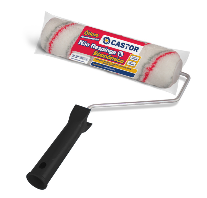 ROLO LA NAO RESPINGA ECONOMICO 10MM X 23CM C/ CABO