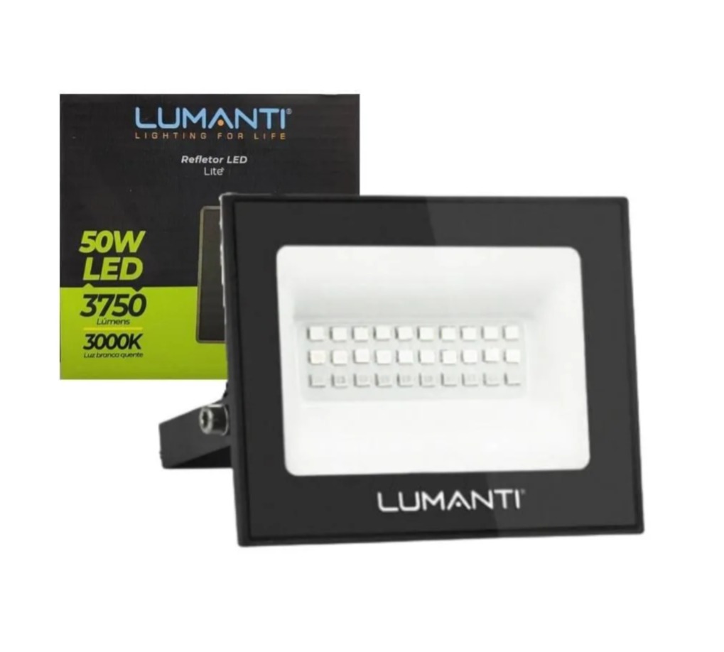 REFLETOR LITE LED 50W 6500K AUTOVOLT 3750 LUMENS