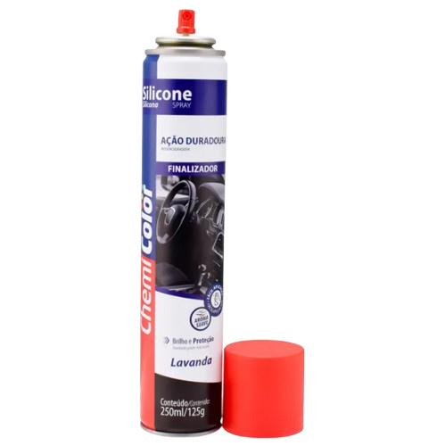 SILICONE SPRAY PERFUMADO CARRO LAVANDA 250ML/125G UNIDADE