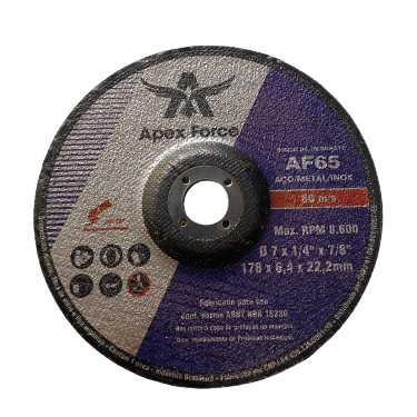 DISCO DESBASTE 7" (178 X 6,4 X 22,2) - APEX FORCE