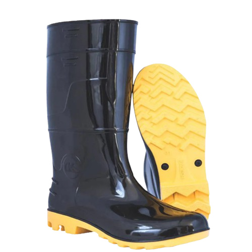 BOTA PVC SAFETY BOOTS MEDIO - PRETO E AMARELO N40