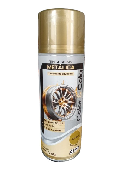 TINTA COLOR & COLA 350ML / 250G - METALICA DOURADO EMB/6