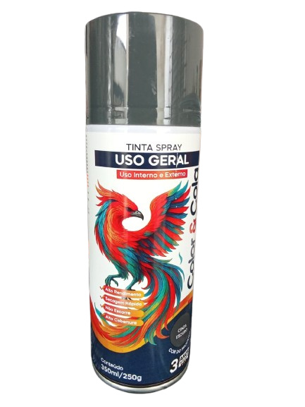 TINTA COLOR & COLA 350ML / 250ML U.G. - CINZA ESCURO EMB/6