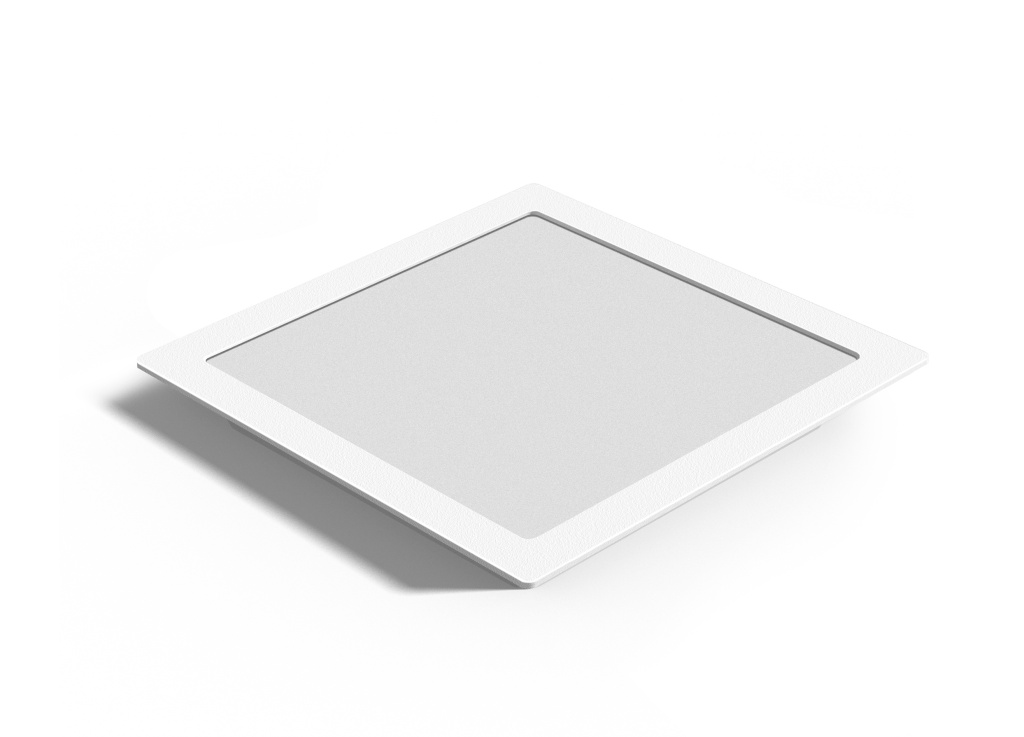 LUMINARIA QUADRADA FLAT LED 12W  AUTOVOLT 6500K 165X165X7,5
