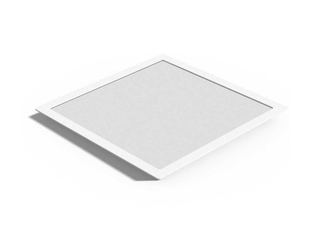 LUMINARIA QUADRADA FLAT LED 24W  AUTOVOLT 6500K 292X292X7,5