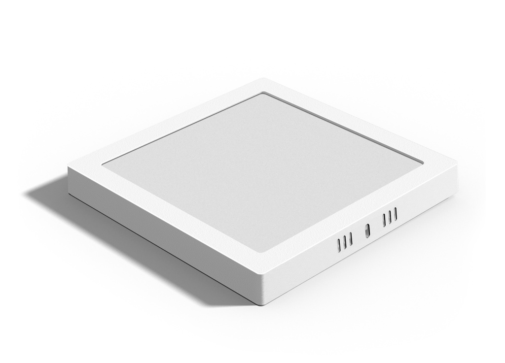 LUMINARIA SOBREPOR QUADRADA FLAT LED 12W  AUTOVOLT 6500K 158X158X24