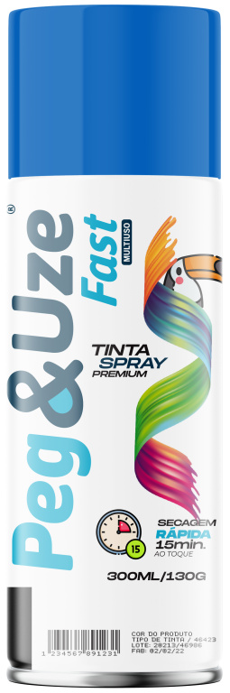 PEG&UZE FAST TINTA MET AZUL 300ML/130G EMB/6