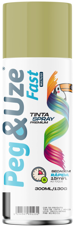 PEG&UZE FAST TINTA MET OURO 300ML/130G EMB/6