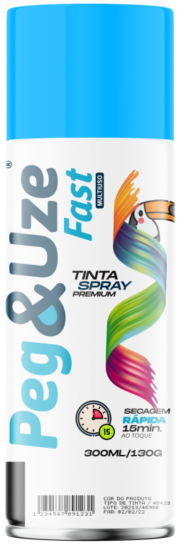 PEG&UZE FAST TINTA UG AZUL CLARO 300ML/130G EMB/6