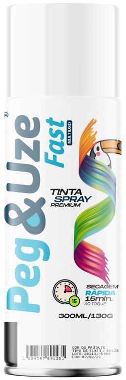 PEG&UZE FAST TINTA UG BRANCO BRILHANTE 300ML/130G EMB/6