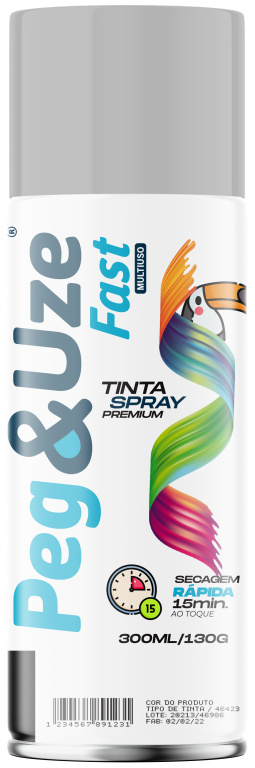 PEG&UZE FAST TINTA UG CINZA CLARO 300ML/130G EMB/6