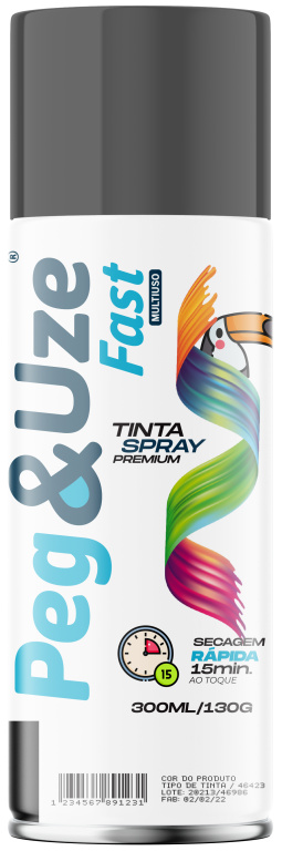 PEG&UZE FAST TINTA UG CINZA ESCURO 300ML/130G EMB/6