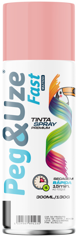 PEG&UZE FAST TINTA UG ROSA 300ML/130G EMB/6