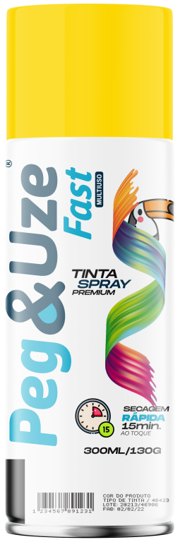 PEG&UZE FAST TINTA UG AMARELO 300ML/130G EMB/6