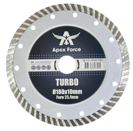 DISCO DIAM. TURBO 7 180MMxF25,4 - APEX FORCE