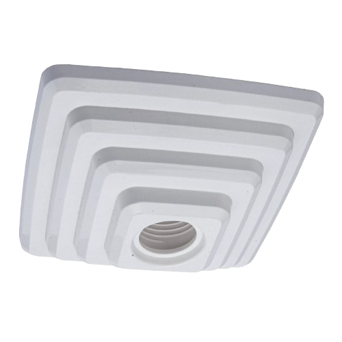 PLAFON ROSQUEADO ROPER PLAST PIRAMIDE QUADRADO BRANCO