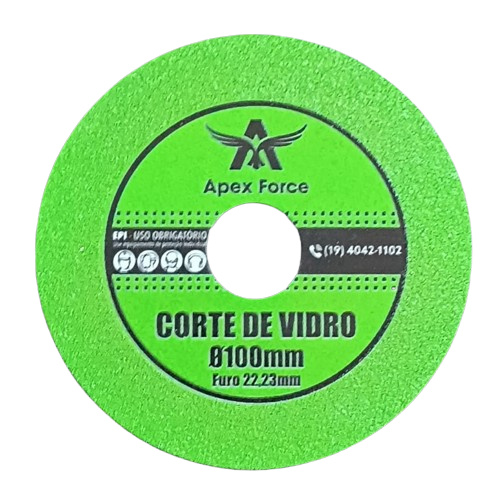 DISCO CORTE DE VIDRO 100X22,23 APEX FORCE